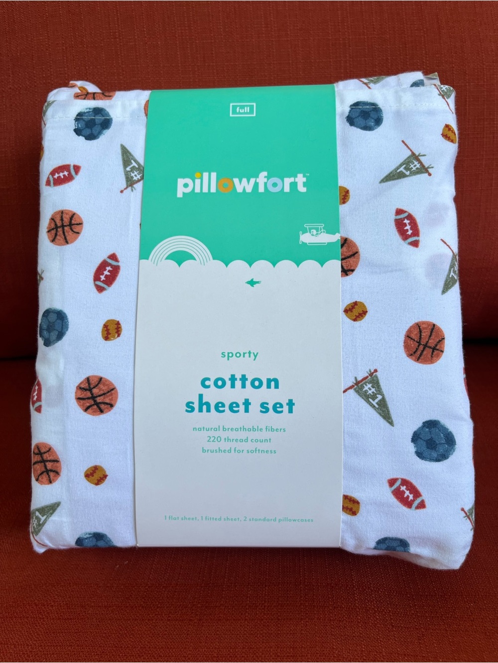 NWT Pillowfort Boys Full Sporty
Cotton Sheet Set